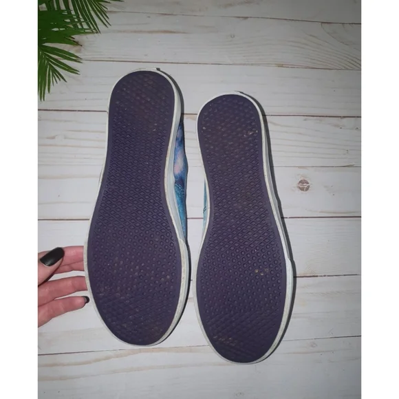 Authentic Galaxy Vans, Women's 7.5, Blue Purple Black - Picture 9 of 11